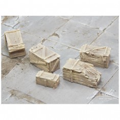 1/45 1/50 Old Wood Boxes #Small #Light (10pcs)