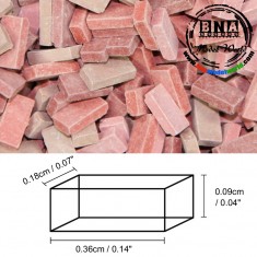 1/72 Bricks - Brick-Red Mix (Material: Ceramic) 5,000pcs