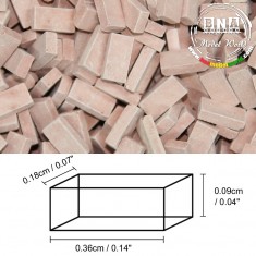 1/72 Bricks - Medium Terracotta (Material: Ceramic) 2,000pcs