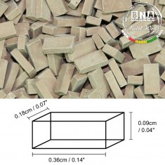 1/72 Bricks - Dark Terracotta (Material: Ceramic) 2,000pcs