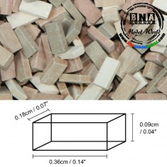 1/72 Bricks - Terracotta Mix (Material: Ceramic) 5,000pcs