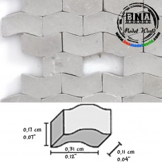 1/72 Paving Stones Type W - Dark Grey (Material: Ceramic) 5,000pcs