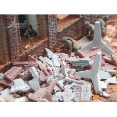 1/72 Anti-tank Obstacles Concrete Hedgehog (4pcs)