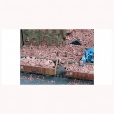 1/87 (HO scale) Debris Brick-Red (75g)