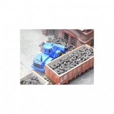 1/87 (HO scale) Old Tyres Car (40g)