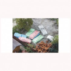 1/87 (HO scale) Scrap Cars Colour (12pcs)