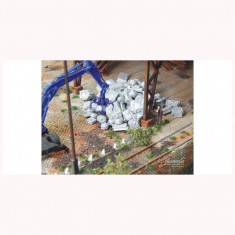 1/87 (HO scale) Vehicle Scrap Of Alu (75g)
