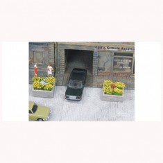 1/87 (HO scale) Plant Box Wood (Large, 5pcs)