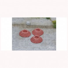 1/87 (HO scale) Tree Ring Bricks (Brick-Red, 10pcs)