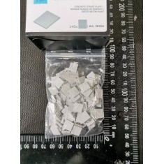 1/87 (HO scale) Concrete Street Plates w/ Hanging Hooks (140x)