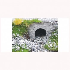 1/87 (HO scale) Water Passage Small (Bricks Grey 4x)
