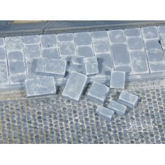 1/87 Sidewalk Slabs in 5 Sizes (700pcs)