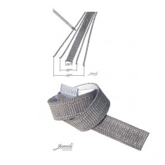 1/87 H0E/H0M Track Gap Old Town Cobblestone L (32.00 x 1.30 x 0.12 cm, 12 segments)
