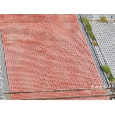 1/87 FLEXYWAY Concrete Paving Stones Street Red (1pc)
