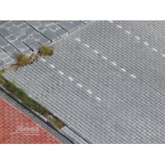 1/87 FLEXYWAY Concrete Paving Stones Car Park Grey (2pcs)