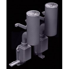1/35 Panther Flammenvernichter Muffler for Dragon/Tamiya kits (Resin)