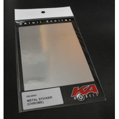 Metal Sticker - Chrome (190 x 122mm)