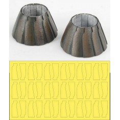 1/48 F-14 A Plus/D GE Exhaust Nozzle Set (Closed) for Tamiya/Hasegawa kits