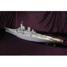 1/200 USS IOWA Value Upgrade Set for Trumpeter kit (Wooden Deck+PE+Resin+Metal parts)