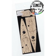 Wooden Deck for 1/700 German Tirpitz for Trumpeter kit