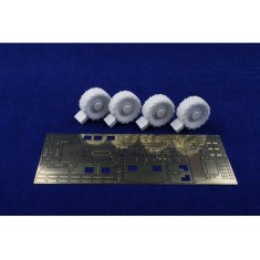 1/35 Oshkosh M-ATV Detail Set Deluxe Pack II (with wide resin tyre) for Panda models