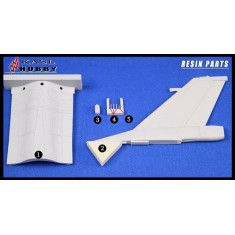 1/48 F-16A/B MLU Vertical Tail Set & Aircraft Fuselage for Tamiya kits