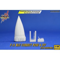 1/48 F-16 MLU Correct Nose & IFF for Hasegawa kits