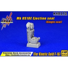 1/48 F-16 Mk US18E Ejection Seat for Kinetic Gold (1pc)