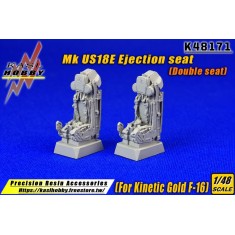1/48 F-16 Mk US18E Ejection Seats for Kinetic Gold (2pcs)