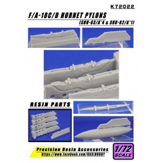 1/72 McDonnell Douglas F/A-18C/D Hornet Pylons (4x Suu-63/A, 1x Suu-62/A)
