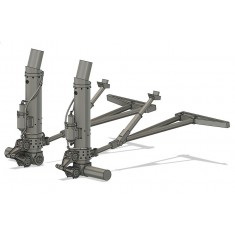 1/48 B-17 Landing Gear (Unloaded) for Monogram kit