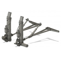 1/48 B-17 Landing Gear (Loaded) for Monogram kit