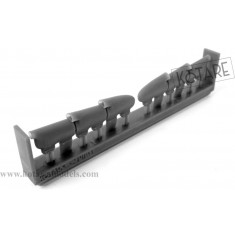 1/32 Spitfire Mk.Ia/Ib/IIa/IIb/Va/Vb Exhausts - Triple Ejector Nozzle Outlet