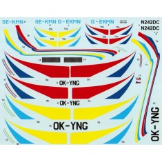 1/72 Zlin Z-242L Civil 4x Decal