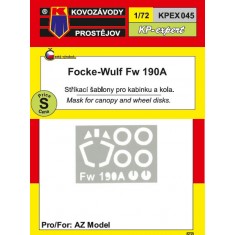 1/72 Focke-Wulf Fw 190A Masks for Canopy and Wheels