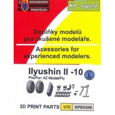 1/72 Ilyushin IL-10 Ground Attack Aircraft 3D parts for Fly kit