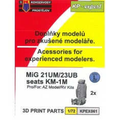 1/72 Mikoyan-Gurevich MiG-21UM / MiG-23UB Seats for AZ Model/RV kit