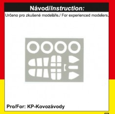 1/72 Curtiss P-40E Mask for Kovozavody kit