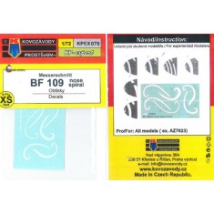 1/72 Messerschmitt Bf 109 Nose Spirals Decals