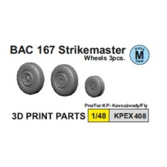 1/48 BAC 167 Strikemaster Attack Aircraft 3D Wheels for Fly model