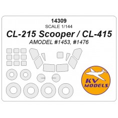 1/144 CL-215 Scooper / CL-415 Masks for Amodel #1453, #1476