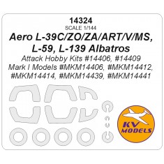1/144 Aero L-39C/ZO/ZA/ART/V/MS, L-59, L-139 Albatros Masks for Attack Hobby Kits