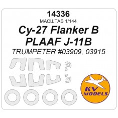 1/144 Su-27/J-11B Mask Set (Wheels Mask Incl.) for Trumpeter Kits