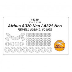 1/144 Airbus A320 Neo, A321 Neo Masks for Revell #03942, #04952
