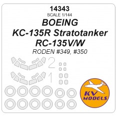 1/144 KC-135/RC-135 Mask Set (Wheels Mask Incl.) for Roden Kits