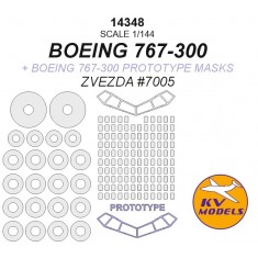 1/144 Boeing 767-300 Masks for Zvezda #7005