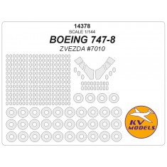 1/144 Boeing 747-8 Masks for Zvezda #7010