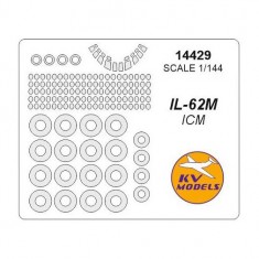 1/144 Ilyushin IL-62M Masks for ICM #14405, #14406