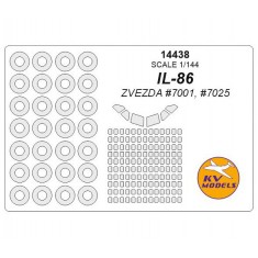 1/144 Ilyushin IL-86 Masks for Zvezda #7001, #7025