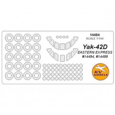 1/144 Yak-42D Masks for Eastern Express #14494, #14499